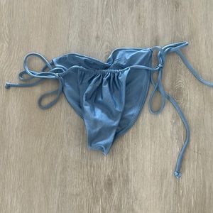 Lovers and friends, blue bikini bottom